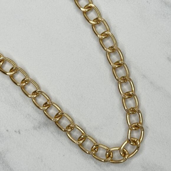 Gold Tone Chain Link Purse Handbag Bag Replacement Strap - Picture 11 of 14